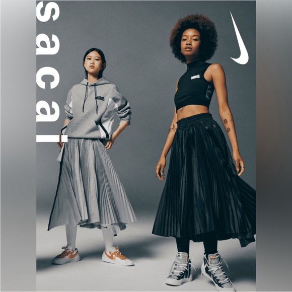 Sacai Dresses & Skirts - Women's Nike X Sacai Pleat Skirt (Cv5713-010) pleated size XS